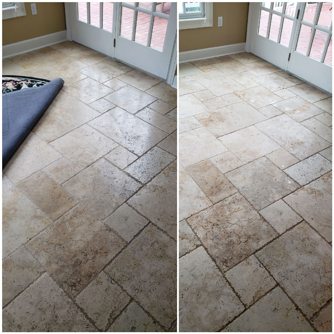 Tile and Grout Before & After