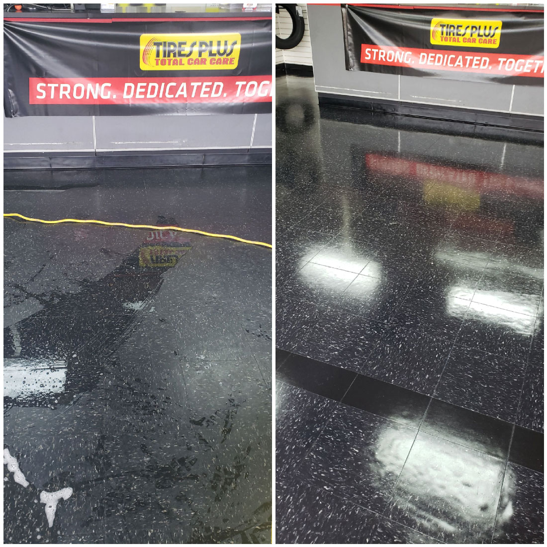 Tile and Grout Before & After